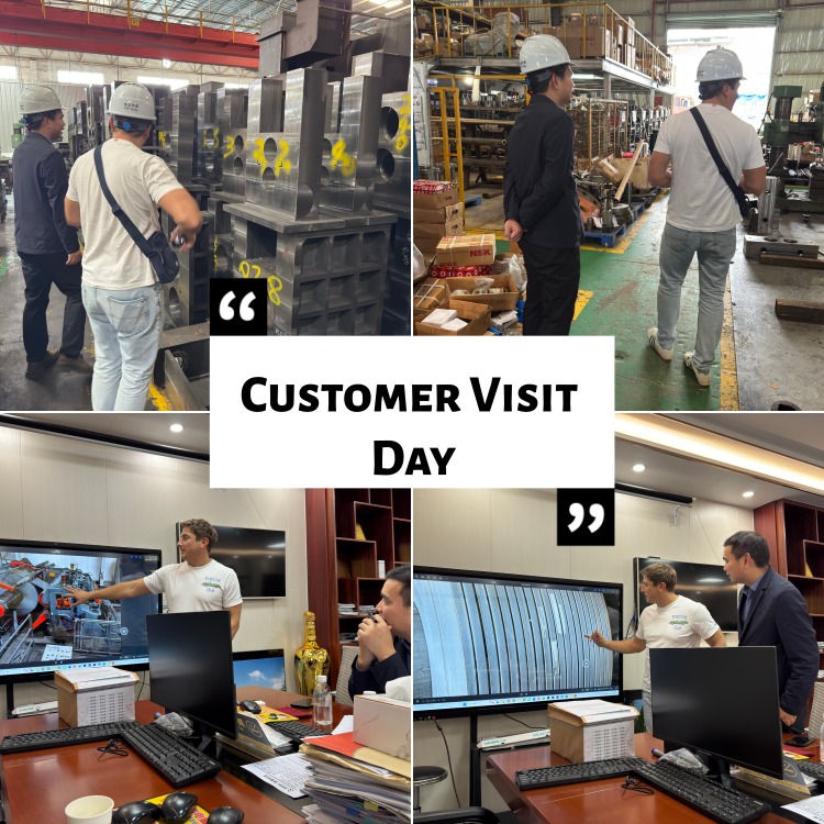 Pelanggan Polandia Di Pabrik Mesin Pemotong Kumparan Logam