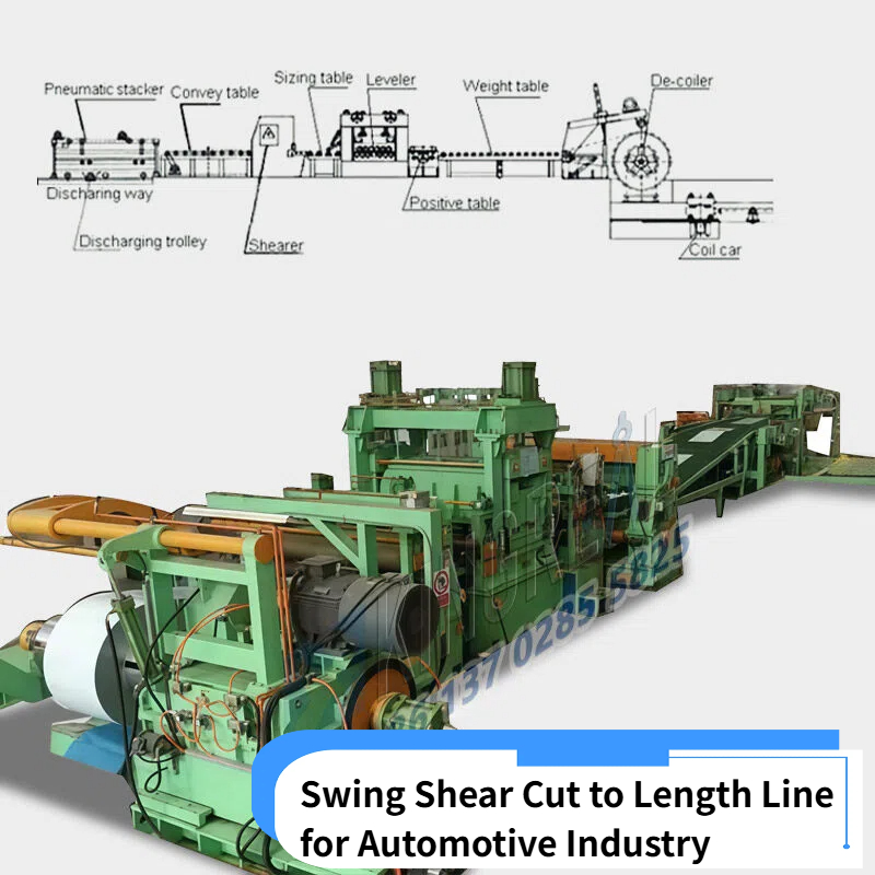 Swing Shear Cut to Long Line untuk Industri Otomotif