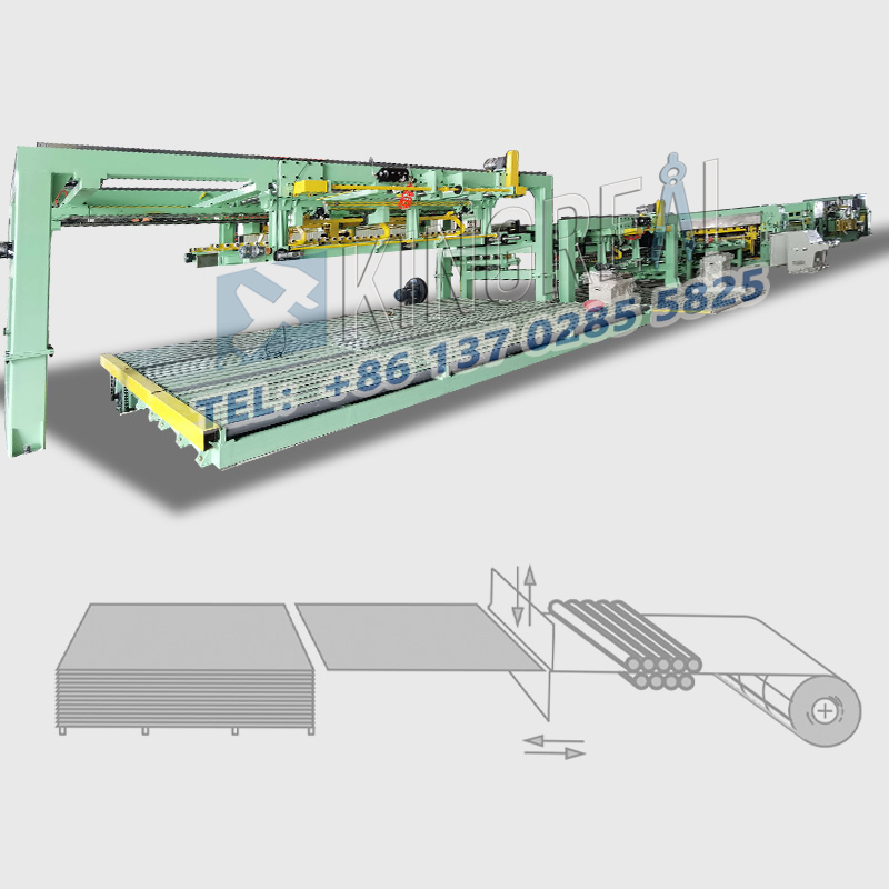 Mesin Potong Memanjang Garis Dengan Dual Stacker