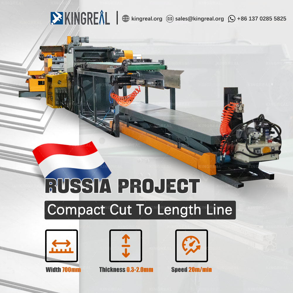 cut to length line machine with dual stacker