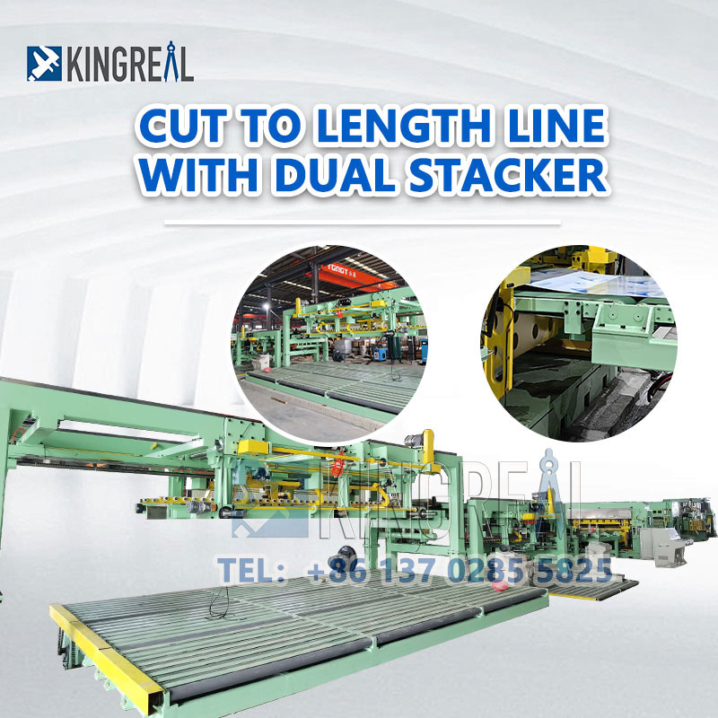 cut to length line machine with dual stacker-2