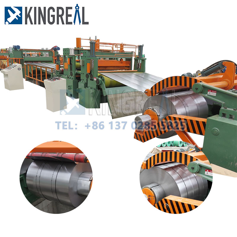 Mesin rewinder celah kumparan logam